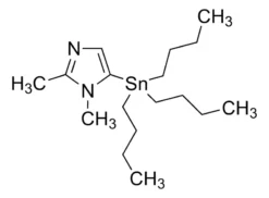 1,2-Диметил-5-(трибутилстаннил)имидазол