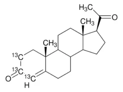Прогестерон-2,3,4-¹³C₃ раствор