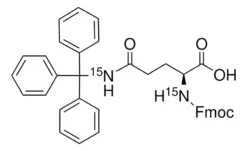 Фмок-Gln-(Trt)-OH-<sup>15</sup>N<sub>2</sub>