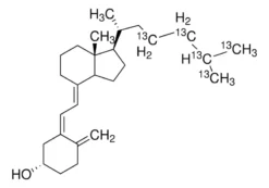 Раствор витамина D₃ (холекальциферол)-23,24,25,26,27-¹³C₅