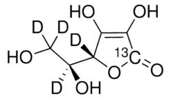 L-Аскорбиновая кислота-1-¹³C,4,5,6,6-d₄