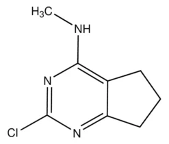 2-Хлоро-N-метил-6,7-дигидро-5H-циклопента[d]пиримидин-4-амин