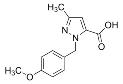 Кислота 1-(4-метоксибензил)-3-метил-1H-пиразол-5-карбоновая