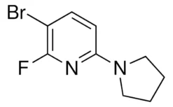 3-Бром-2-фтор-6-(пирролидин-1-ил)пиридин