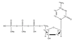 Трифосфат дезоксицитидина-<SUP>13</SUP>C<SUB>9</SUB>,<SUP>15</SUP>N<SUB>3</SUB> динатриевая соль раствор