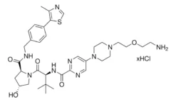 Гидрохлорид конъюгата AHPC-пиримидин-пиперазин-ПЭГ1-NH2 (S,R,S)