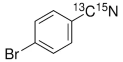 4-Бромбензонитрил-(циано-¹³C,¹⁵N)