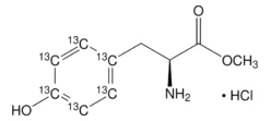 Гидрохлорид метилового эфира L-тирозина (фенил-¹³C₆)