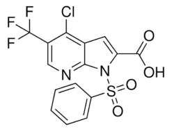 4-Хлоро-1-(фенилсульфонил)-5-(трифторметил)-1H-пирроло[2,3-b]пиридин-2-карбоновая кислота