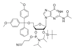 Гуанозин-1-азот-15 фосфорамидит защищенный