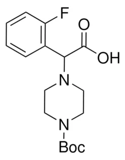 2-(4-Бок-пиперазино)-2-(2-фторфенил)уксусная кислота