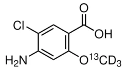 4-Амино-5-хлор-2-(метокси-¹³C,d₃)-бензойная кислота
