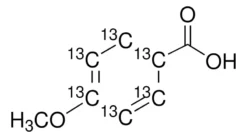 4-Метоксибензойная кислота-(фенил-13C6)