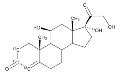 Раствор гидрокортизона-2,3,4-¹³C₃