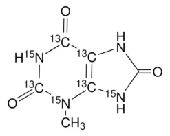 3-Метилуроновая кислота-2,4,5,6-¹³C₄, 1,3,9-¹⁵N₃