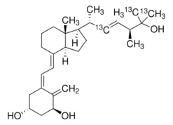 Раствор 1α,25-дигидроксивитамина D₂ (22,26,27-¹³C₃)