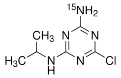 4-Амино-<SUP>15</SUP>N-2-хлор-6-изопропиламино-1,3,5-триазин