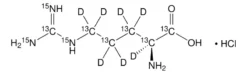 L-аргинин-¹³C₆,¹⁵N₄,2,3,3,4,4,5,5-d₇ гидрохлорид