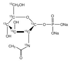 N-Ацетил-α-D-глюкозамин-¹³C₆,¹⁵N 1-фосфат, натриевая соль