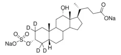 Дезоксихолевой кислоты 3-сульфат динатриевая соль (2,2,4,4-d4)