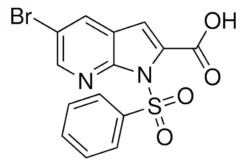 5-Бром-1-(фенилсульфонил)-1H-пирроло[2,3-b]пиридин-2-карбоновая кислота