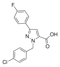 1-(4-Хлорбензил)-3-(4-фторфенил)-1H-пиразол-5-карбоновая кислота