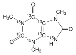 1,3,7-Триметилмочевая кислота-2,4,5,6-¹³C₄-1,3,9-¹⁵N₃