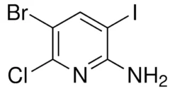 5-Бром-6-хлор-3-йод-2-аминопиридин