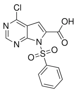 4-Хлор-7-(фенилсульфонил)-7H-пирроло[2,3-d]пиримидин-6-карбоновая кислота