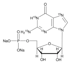 5′-Гуаниловая кислота-<SUP>15</SUP>N<SUB>5</SUB> динатриевая соль раствор