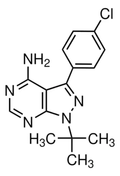 4-Амино-5-(4-хлорфенил)-7-(трет-бутил)пиразоло[3,4-d]пиримидин