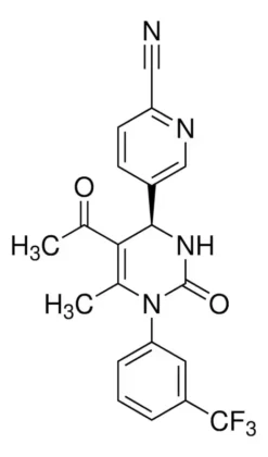 5-{(4R)-5-Ацетил-6-метил-2-оксо-1-[3-(трифторметил)фенил]-1,2,3,4-тетрагидропиримидин-4-ил}пиридин-2-карбонитрил