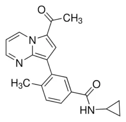 3-(6-Ацетил-пирроло[1,2-a]пиримидин-8-ил)-N-циклопропил-4-метил-бензамид