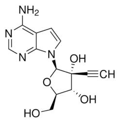 7-(2-C-Этинил-β-D-рибофуранозил)-7H-пирроло[2,3-d]пиримидин-4-амин