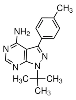 4-амино-5-(4-метилфенил)-7-(трет-бутил)пиразоло[3,4-d]пиримидин (PP1)