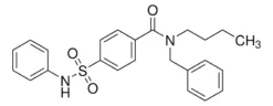 N-Бутил-4-[(фениламино)сульфонил]-N-(фенилметил)бензамид