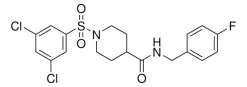 1-(3,5-дихлорфенилсульфонил)-N-(4-фторбензил)пиперидин-4-карбоксамид