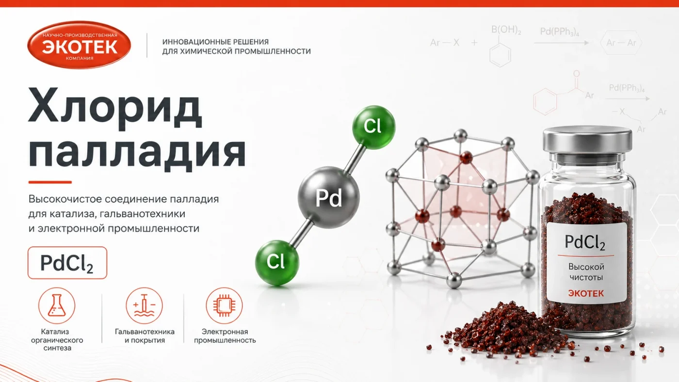 Хлорид палладия от производителя