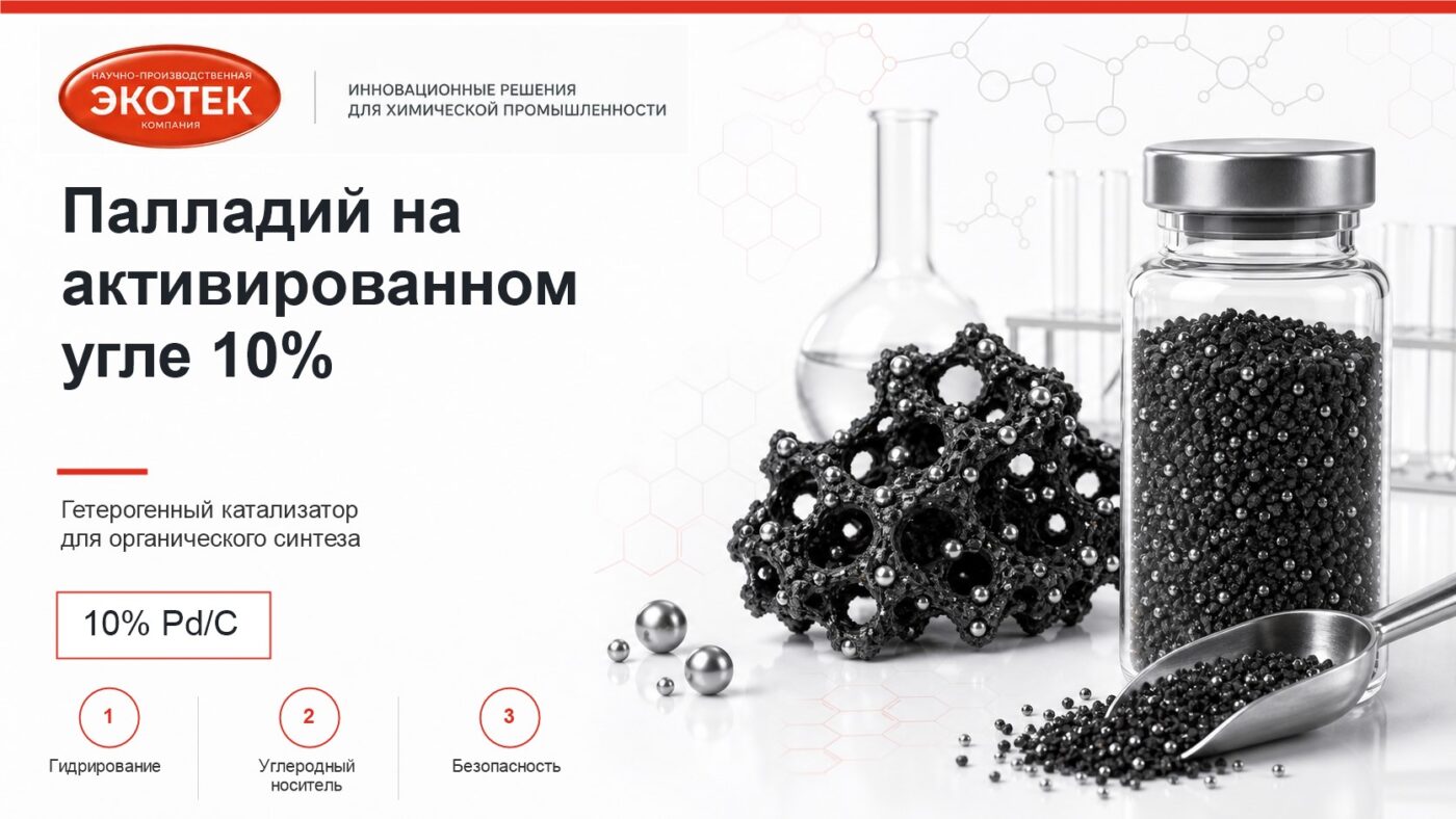 Палладий на активированном угле 10%: гетерогенный катализатор Pd/C