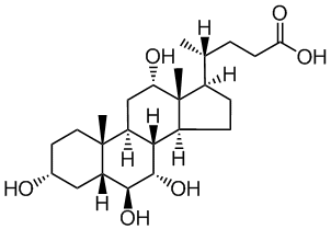 3α,6β,7α,12α-Тетрагидроксижелчная кислота (THBA), 99%