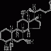3β,4β,7α,12α-ТГБК (C24H40O6)