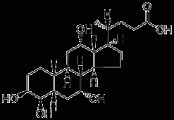 3β,4β,7α,12α-ТГБК (C24H40O6)