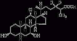 3α,7α,12α-тригидрокси-5β-холановая кислота-d5