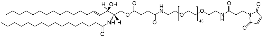 C16 Ceramide-suc-PEG2K-maleimide, липид