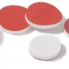 Септы красные PTFE/силикон, диаметр × толщина 9 мм × 1,0 мм, упаковка 100 шт
