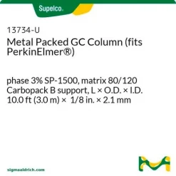 Металлическая насадочная колонка для ГХ (для PerkinElmer), фаза 3% SP-1500, носитель Carbopack B 80/120, 10.0 фут × 1/8