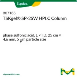 TSKgel® SP-2SW ВЭЖХ-колонка, сульфокислотная фаза, 25 см × 4,6 мм, 5 мкм