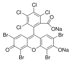 Флоксин B (Phloxine B), антибактериальный флуоресцентный краситель