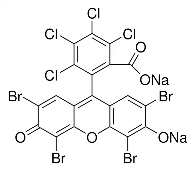 Флоксин B (Phloxine B), антибактериальный флуоресцентный краситель