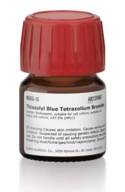 Тиазолиловый синий тетразолия бромид (MTT), порошок, BioReagent, для культур клеток, ≥97.5% (HPLC)